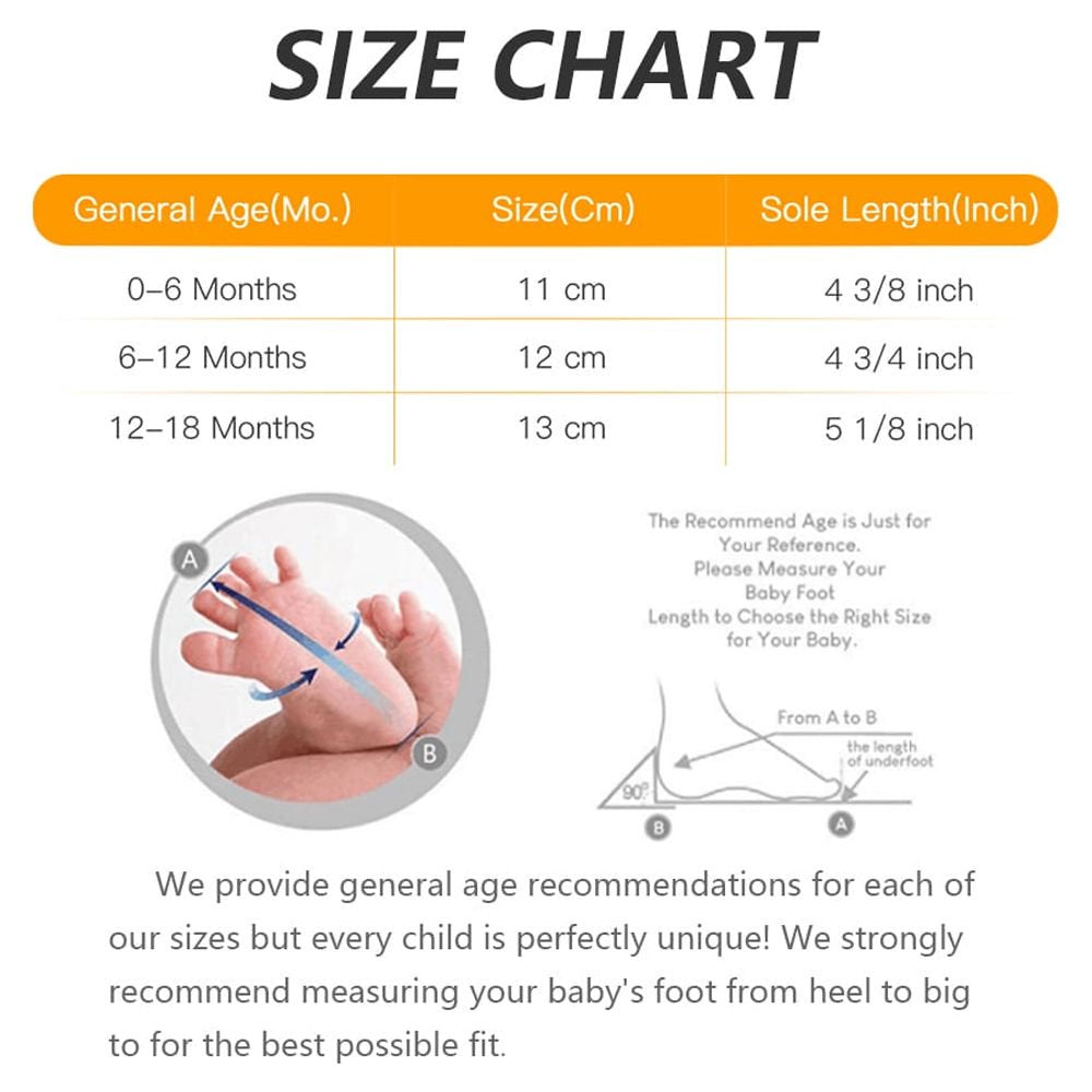 Baby Girls Boys Shoes Infant Canvas Shoes Casual Sneakers for First Walkers 3-18 Months