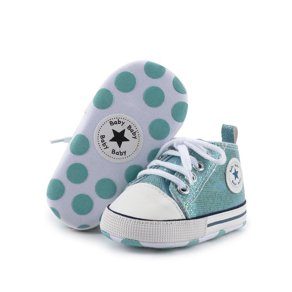 Baby Girls Boys Shoes Infant Canvas Shoes Casual Sneakers for First Walkers 3-18 Months